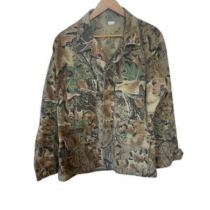 Tru Spec advantage camo jacket men’s medium regular canvas button down